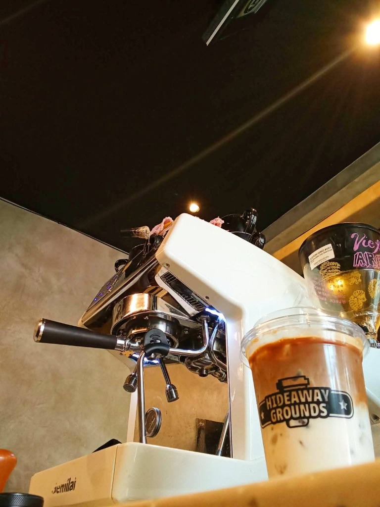 Espresso machine at the Hideaway coffee bar